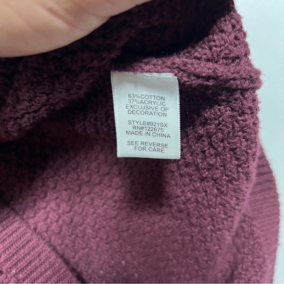 Lety & Me Josey Elbow Patch Sweater Women’s Size Small - Picture 5 of 8